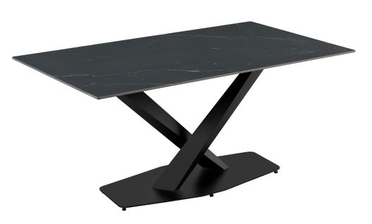 Table céramique L. 160 ELLA Gris anthracite