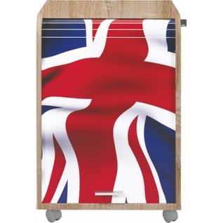 Caisson De Bureau Chêne Naturel - Coloris: Drapeau Anglais 701