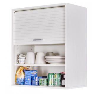 Meuble De Cuisine Haut Blanc 2 Etagères L 60 Cm H 72 Cm P 35 Cm