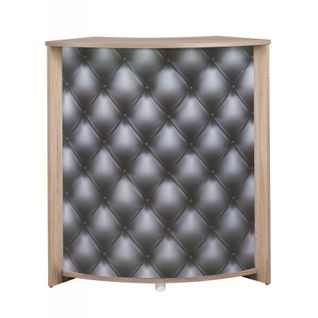 Meuble-comptoir Bar Chêne 3 Niches 96,7 X 104,8 X 44,9 Cm - Coloris: Capitons 911