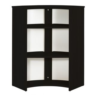 Meuble-comptoir Bar 96 Cm Noir 3 Niches - Coloris: Tour Eiffel 750 751