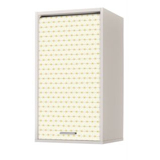 Meuble Cuisine Blanc 40x72 Face Imprimée - Coloris Rideau: Ciel Étoilé Jaune 520