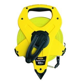 Mesure Longue Avec Poignée Et Ruban Fibre De Verre Powerwinder Classe Iii Stanley - 60 M X 12,7 Mm