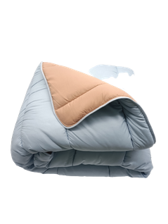 Couette Ultra Chaude Sable/bleu Ciel - 2 Personnes 240x260 - Spécial Hiver