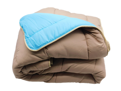 Couette Tempérée Bleu Ciel/sable - 2 Personnes 240x260 - Mi Saison - Mortreux