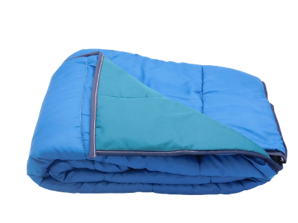Couette Légère Bleu Pétrole/vert D'eau - 1 Personne 140x200 - Spécial Été