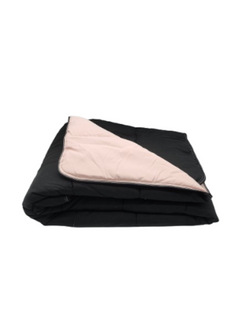 Couette Légère Rose Pale/noir - 1 Personne 140 X 200 - Spécial Été