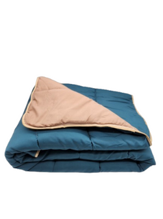 Couette Légère Sable/bleu Canard - 1 Personne 140 X 200 - Spécial Été