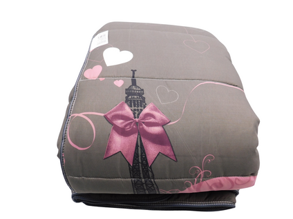 Couette Tempérée Imprimée Paris - 1 Personne 140 X 200 - Mi Saison