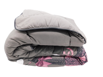 Couette Tempérée Imprimée Paris - 2 Personnes 240 X 260 - Mi Saison