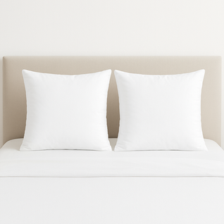 Lot De 2 Oreillers Microfibre Moelleux - 60 X 60  - Toutes saisons