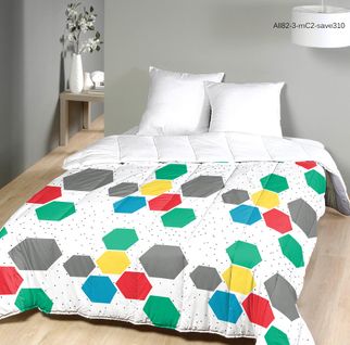 Couette Légère Imprimée/non Tissé - 1 Ou 2 Personnes - 200x200cm - Légère