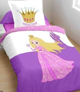Couette Légère Imprimée Fée/princesse - 1 Personne 140 X 200 - Spécial Eté