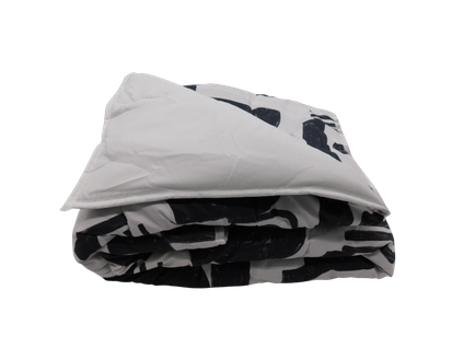 Couette Légère Imprimée / Uni Gris Clair - 1 Personne 140 X200 - Toutes Saisons