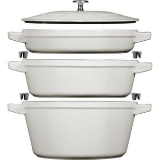 3-pcs, Set Empilable, Truffe Blanche