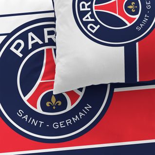 Parure De Lit Imprimée 100% Coton, Psg Logo