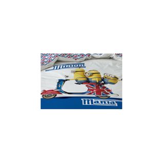 Housse De Couette 140x200cm Les Minions Scooter