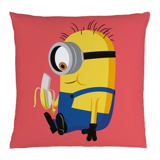 Coussin Imprimé 100% Polyester, Les Minions Banana Jaune 40x40cm