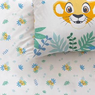 Parure De Lit Imprimée 100% Coton, Disney Home Le Roi Lion Simba