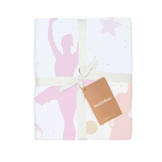 Parure De Lit Imprimée 100% Coton, Opéra Blanc, Rose 140x200+63x63cm