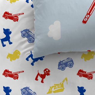 Parure De Lit Imprimée 100% Coton, Pat Patrouille Patboy