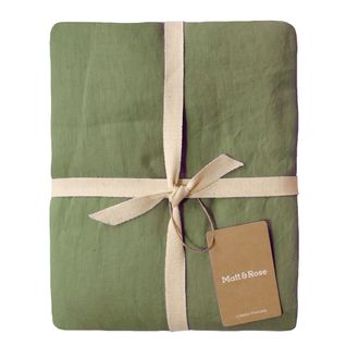 Parure De Lit Unie En Lin Taies Rectangulaires, Passion Lin