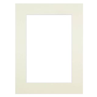 Passe-partout Crème 40x50 Cm Ouverture 24x30 Cm Crème