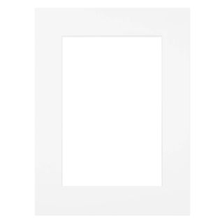 Passe-partout Blanc 50x70 Cm Ouverture 40x50 Cm Blanc