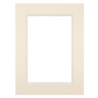Passe-partout Double Blanc Cassé 24x30 Cm Ouverture 15x20 Cm Blanc Cassé