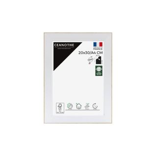 Cadre Photo  Newton 20 X 30 Cm A4 Bois Et Blanc
