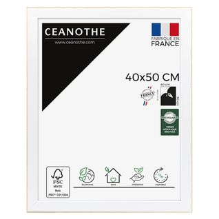 Cadre Photo Newton Brut 40x50 Cm Bois Brut Résine Recyclée