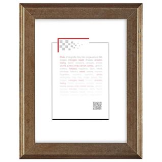 Cadre Photo Hestia Filet Or 18x24 Cm Bronze Bois Massif Fsc