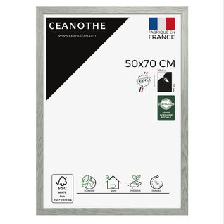 Cadre Photo Australe 50x70 Cm Gris Clair Bois Reconstitué Fsc