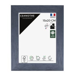 Cadre Photo Karma Gris Bleuté 15x20 Cm Bleu Bois Reconstitué Fsc