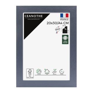 Cadre Photo Karma Gris Bleuté 20x30 Cm Bleu Bois Reconstitué Fsc