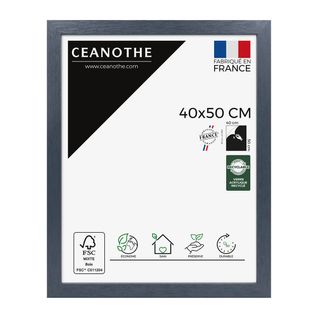 Cadre Photo Karma Gris Bleuté 40x50 Cm Bleu Bois Reconstitué Fsc