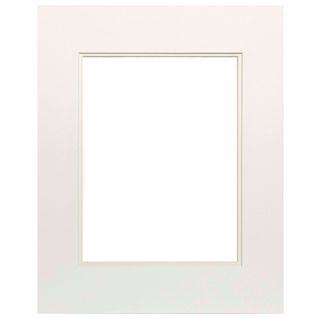 Passe-partout Double Crème 24x30 Cm Ouverture 15x20 Cm Crème