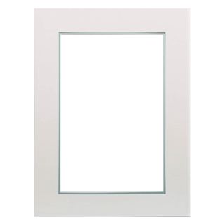 Passe-partout Double Avec Liseré Bleu 30x40 Cm Ouverture 20x30 Cm Blanc