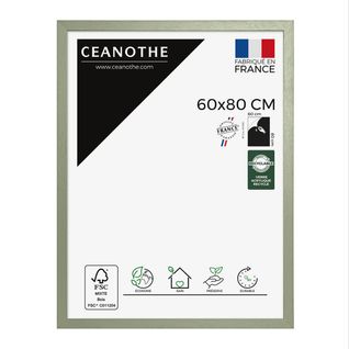 Cadre Photo Karma Tilleul 60x80 Cm Vert Clair Bois Reconstitué Fsc