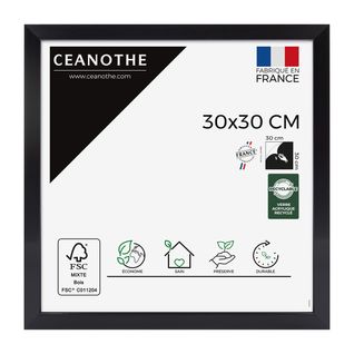Cadre Photo Precious Carbone 30x30 Cm Gris Résine Recyclée