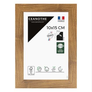 Cadre Photo Precious Noyer 10x15 Cm Marron Résine Recyclée