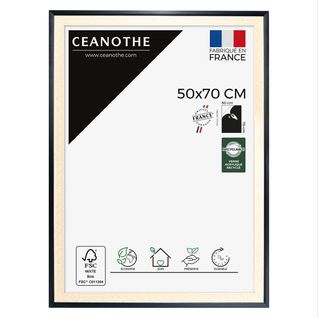 Cadre Photo Palma Noir 50x70 Cm Noir Résine Recyclée