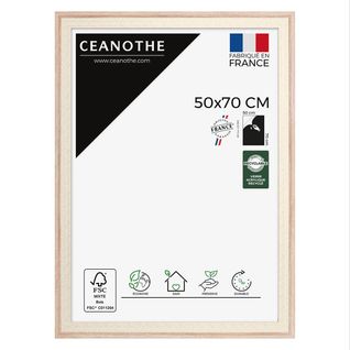Cadre Photo Palma Bois 50x70 Cm Brut Résine Recyclée