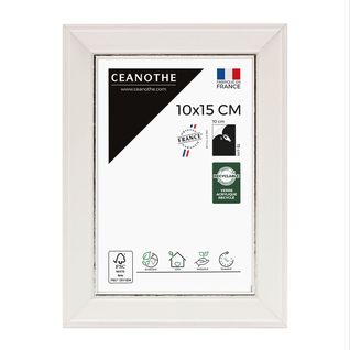 Cadre Photo Vittoria Blanc 10x15 Cm Blanc Bois Massif Fsc