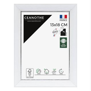 Cadre Photo Vittoria Blanc 13x18 Cm Blanc Bois Massif Fsc