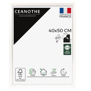 Cadre Photo Vittoria Blanc 40x50 Cm Blanc Bois Massif Fsc