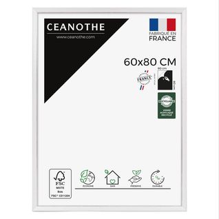 Cadre Photo Vittoria Blanc 60x80 Cm Blanc Bois Massif Fsc