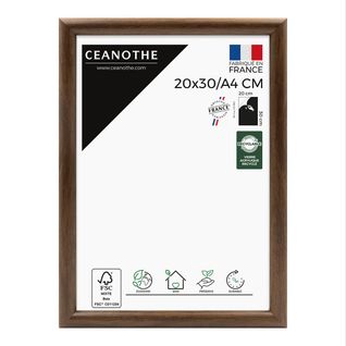 Cadre Photo Shelter Ébène 20x30/a4 Cm Brun Résine Recyclée