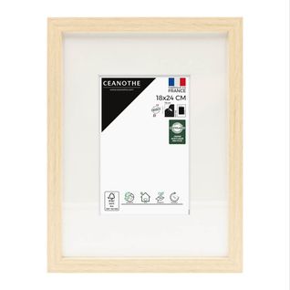 Cadre Photo Wild Brut 18x24 Cm Avec Passe-partout 10x15 Cm Brut Résine Recyclée