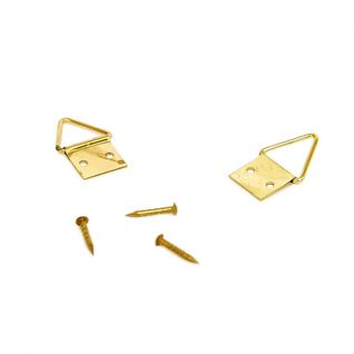 Lot De 6 Attaches Triangulaires 10 Mm Pour 1,5 Kg Doré